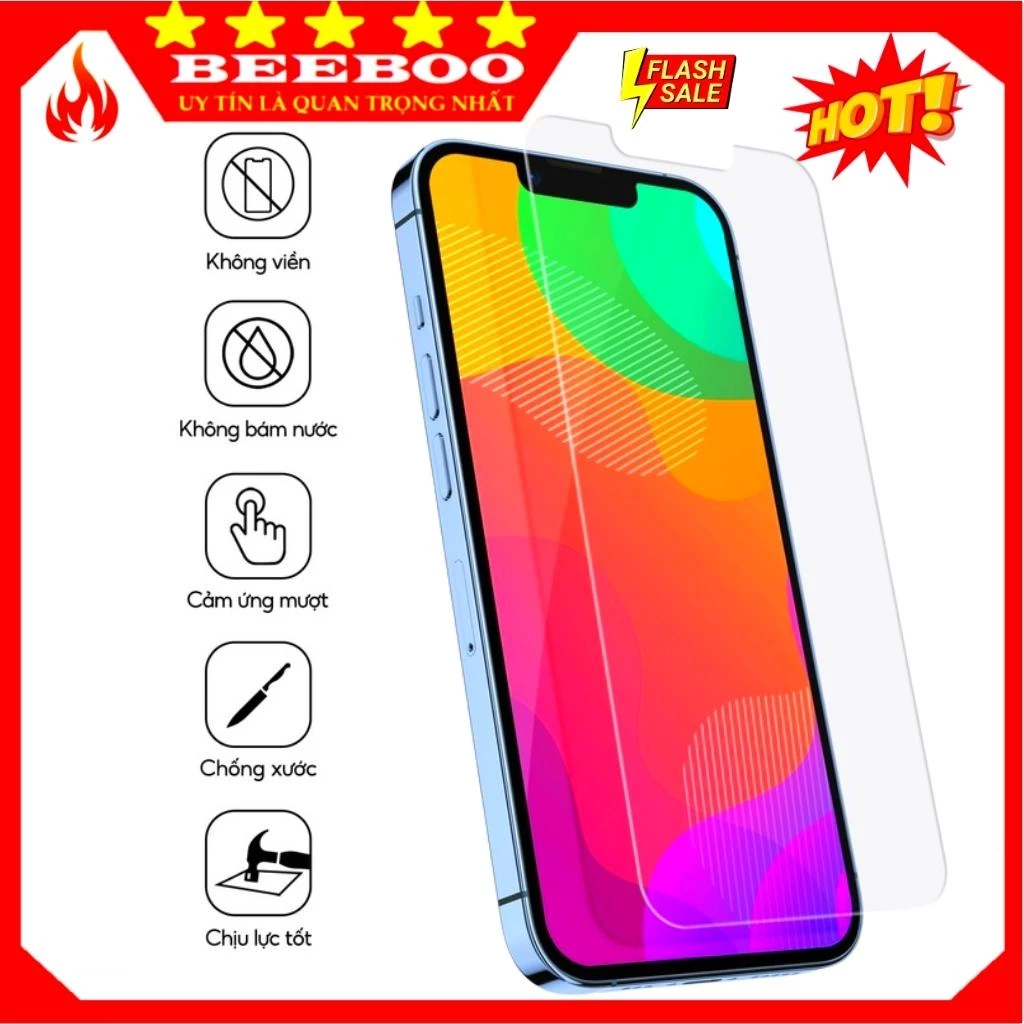 KÍNH CƯỜNG LỰC TRONG SUỐT IPHONE 6 6S 7 8 7PLUS 8PLUS X XS XR XS MAX 11 PRO MAX 12 PRO MAX 13 PRO MAX 14 15 16 PROMAX