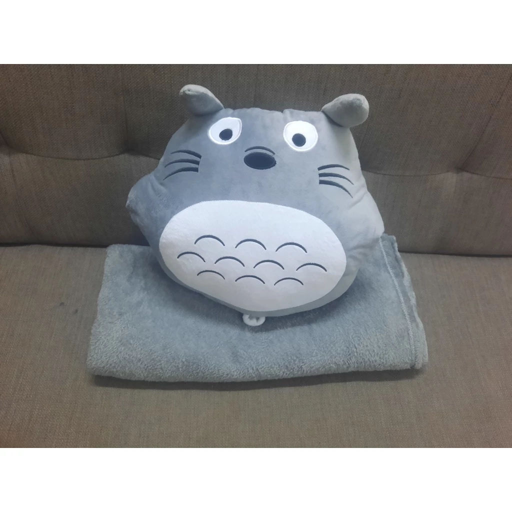 Bộ Chăn Gối Văn Phòng Totoro Tròn Đáng Yêu