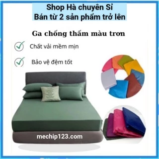 [TRỢ GIÁ] Ga Chống Thấm Bảo Vệ Đệm Loại Dày Đủ Kích Thước, Drap Chống Thấm Trơn Cao Cấp - Hàng Loại 1