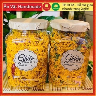 ( Đồ ăn vặt ) 1Kg Khô gà lá chanh bơ tỏi Sài Gòn