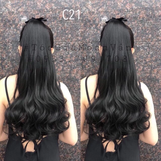 Tóc giả cột xoăn đuôi 55cm❤️💕freeship