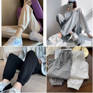 0Quần ống rộng chất tổ ong cực đẹp - Quần jogger thể thao unisex phong cách Ulzzang Hàn Quốc