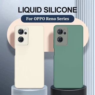 ốp lưng Oppo Reno 7 Pro 5G 7z 6z 6 5 4 3 Pro 2z 2f vỏ điện thoại silicone đầy màu sắc hình vuông