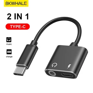 Đầu Chuyển Đổi 2 Trong 1 Type C Sang Jack Tai Nghe 3.5mm Aux Cho samsung oppo