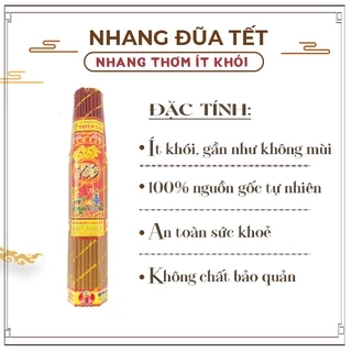 Nhang Đũa Thơm Tết Ít Khói Không Cay Mắt Thiên Lộc - Bó 5 Tấc