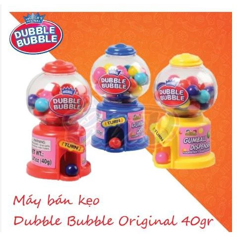 [Hàng Sẵn] Máy bán kẹo Dubble Bubble Original 40gr