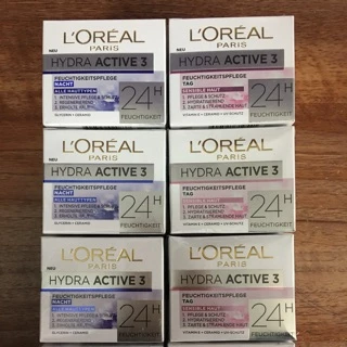 Kem dưỡng da Loreal Hydra Active 3 24h - Xách Đức