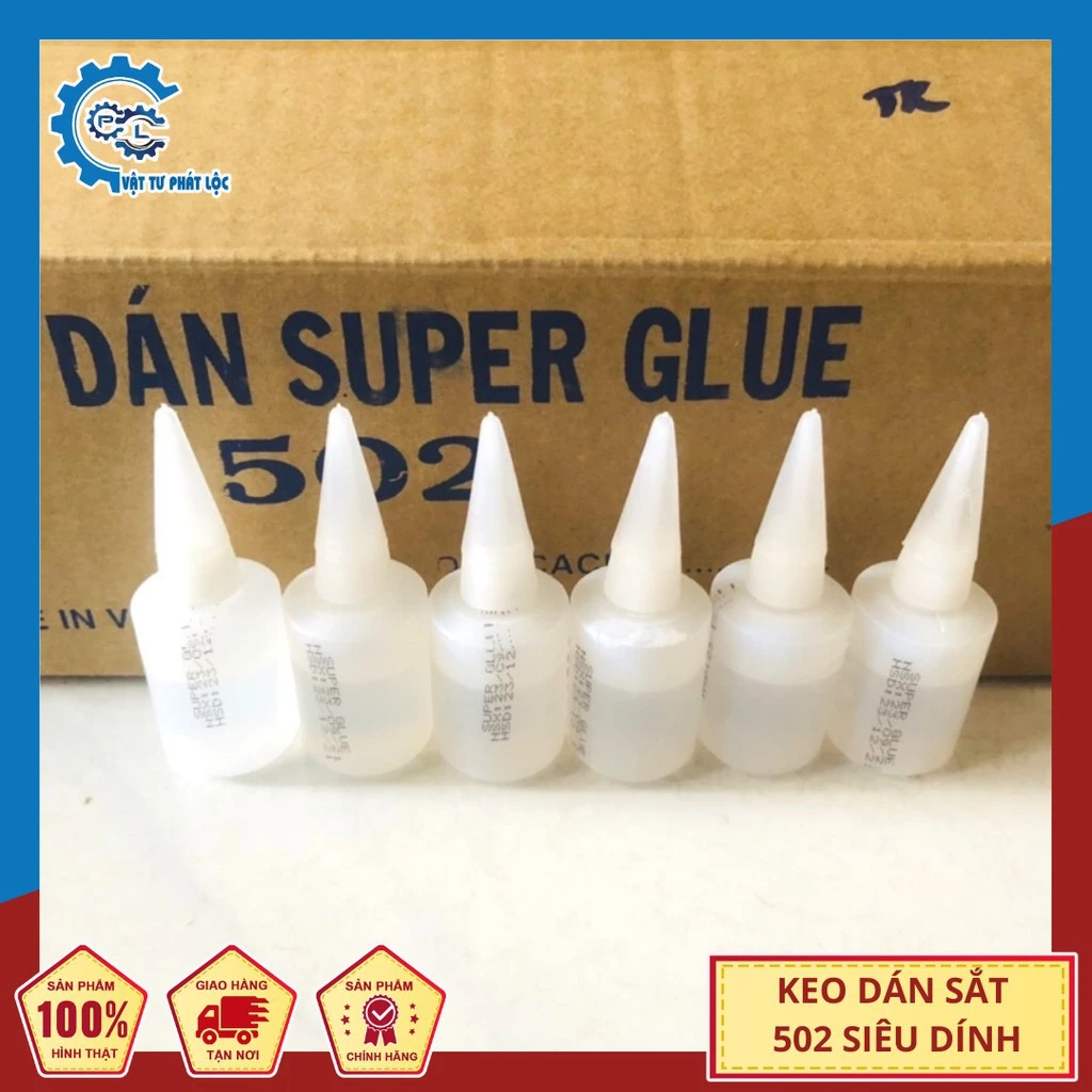 Keo 502 - keo dán sắt lọ tròn siêu dính 50ml, 100ml, 200ml