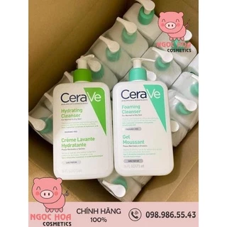 [Loại 473ml] Sữa Rửa Mặt CERAVE Dịu Nhẹ Foaming/ Hydrating /SA Smoothing Cleanser