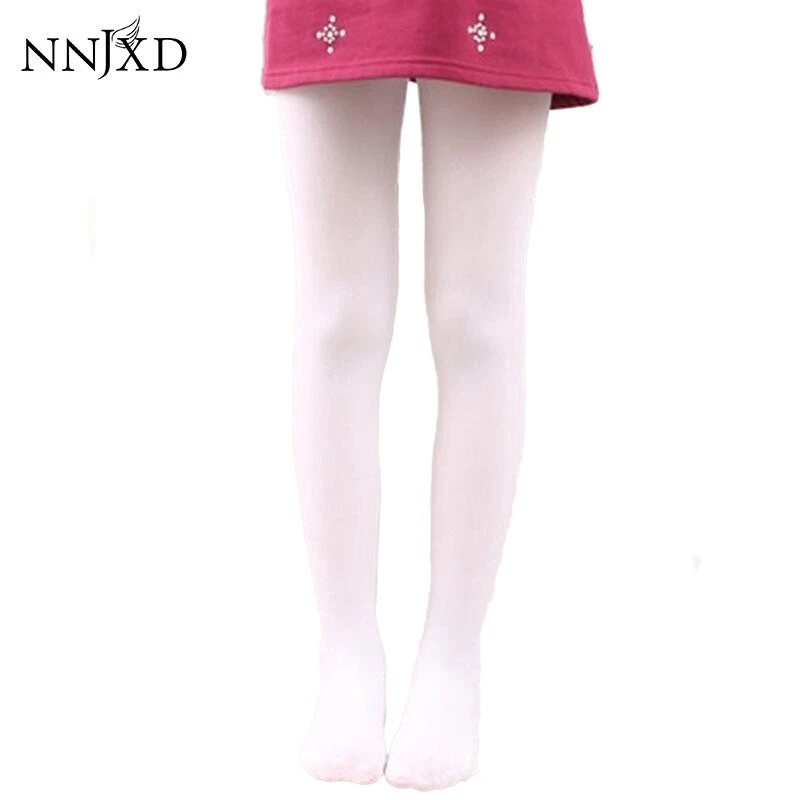 NNJXD Tất chân dài màu trơn chất lượng cao cho bé gái
