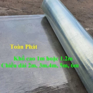 Khổ cao 1m hoặc 1.2m  x Dày 8 dem màu Trắng mờ  ( chiều dài từ 2m đến 6m) Tôn nhựa phẳng lấy ánh sáng che nắng che mưa