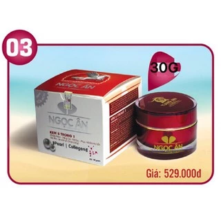 KEM NGỌC ÂN ĐỎ 5 TRONG 1 TRẮNG DA NÁM GIỮ ẨM 30G