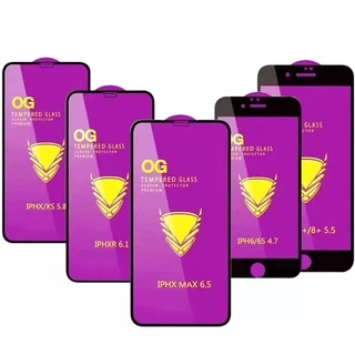 [ HÀNG CHÍNH HÃNG ] Kính Cường Lực Full Màn Hình OG Tím Cho Táo  X / Xr / Xs Max / 11 / 11 Pro ,12 Pro Max ,13 Pro max