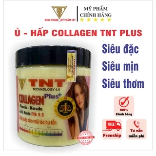 Ủ Hấp tóc Collagen TNT plus, kem ủ tóc phục hồi hư tổn giúp tóc chắc khỏe, mềm mượt ngay lần đầu sử dụng 568ml