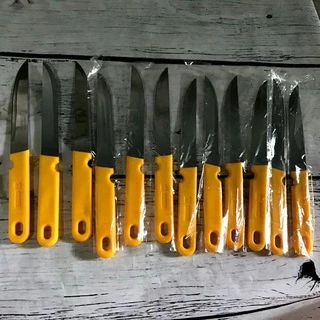 Hộp 12 Cây Dao Kinwi Stainless Steel Kitchen Knife Cán Vàng Mũi Nhọn - 511