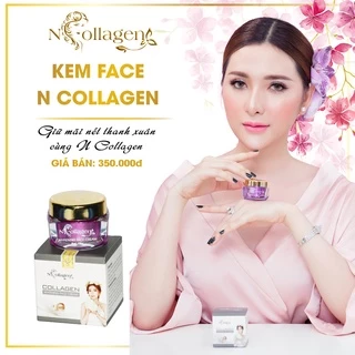 Kem Face Tím giảm mụn mờ thâm nám Ncollagen 25g