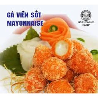 500G CÁ VIÊN SỐT MAYONNAISE CỐM ĐỎ ĐÓNG KHAY( 35 Viên)