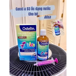 Canxi & Vitamin D3 Ostelin cho bé- Kids Milk Calcium & Vitamin D3 Liquid osteline - ALISA