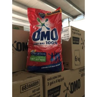 Bột giặt Omo Sạch cực nhanh 6kg đỏ