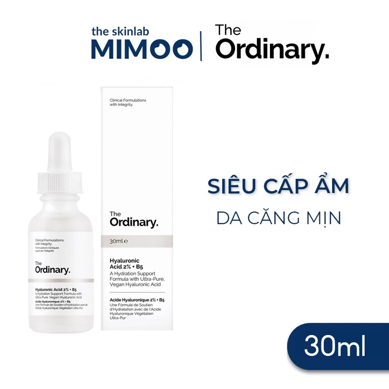 Serum The Ordinary Hyaluronic Acid 2% + B5 Tinh chất The Ordinary B5 Cấp Ẩm Và Phục Hồi Da