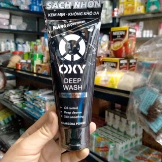 sữa rửa mặt oxy deep wash sạch nhờn không khô da tuýp 100g