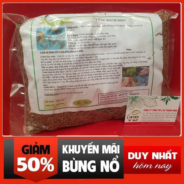 Trắc Bá Diệp 100g Loại 1 - Thảo Dược Thanh Bình