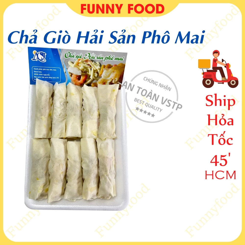 Chả Giò Hải Sản Phô Mai – Chả Giò Chiên Ngon – [Ship Hỏa Tốc HCM] – Funnyfood