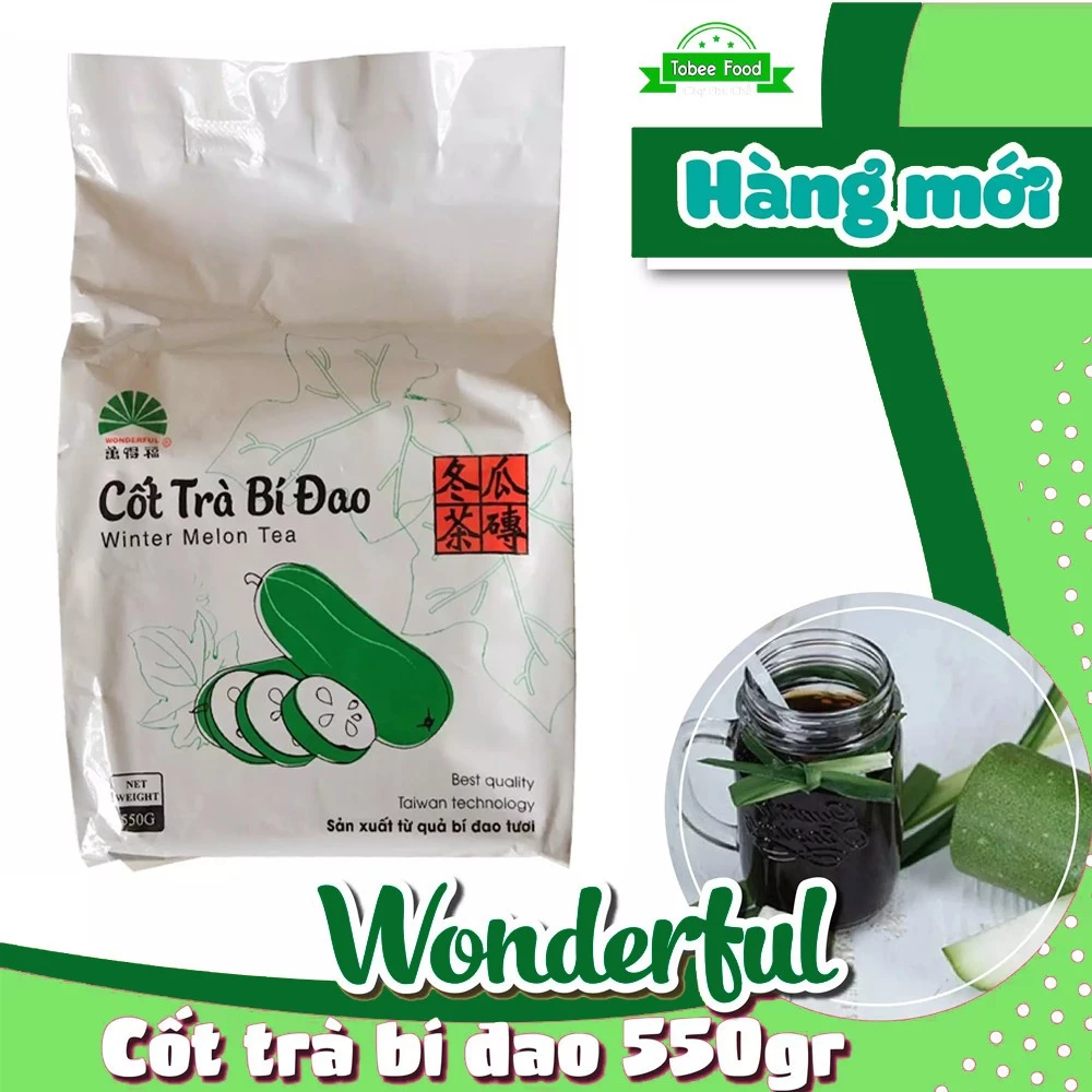 Cốt Trà Bí Đao Wonderful (Gói 550g) Pha Trà Sữa - Trà Trái Cây Thơm Ngon Thanh Mát