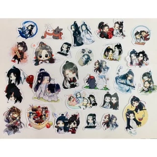 Combo 10 stiker ma đạo tổ sư có đề can dán mẫu ngẫu nhiên