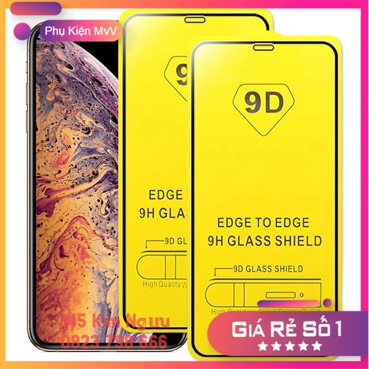 Kính Cường Lực 9D cho iPhone 15 14 pro max 13 Pro Max 12 pro max 11 pro max 6 7 8 plus x xs max xr Full Màn