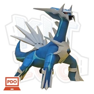 Mô hình giấy Anime Pokemon Dialga