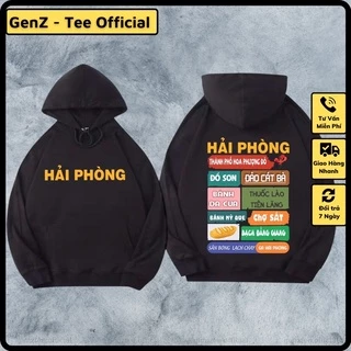 Áo Hoodie Nỉ Local Brand TP Hải Phòng , Áo Hoodie 63 Tỉnh Thành Có Mũ Dày Dặn Nam Nữ Đủ Size