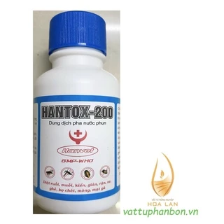 Thuốc Diệt Côn Trùng Hantox-200 - Diệt ruồi, muỗi, kiến, gián, rận, ve, mạt gà - #066B# 100ml