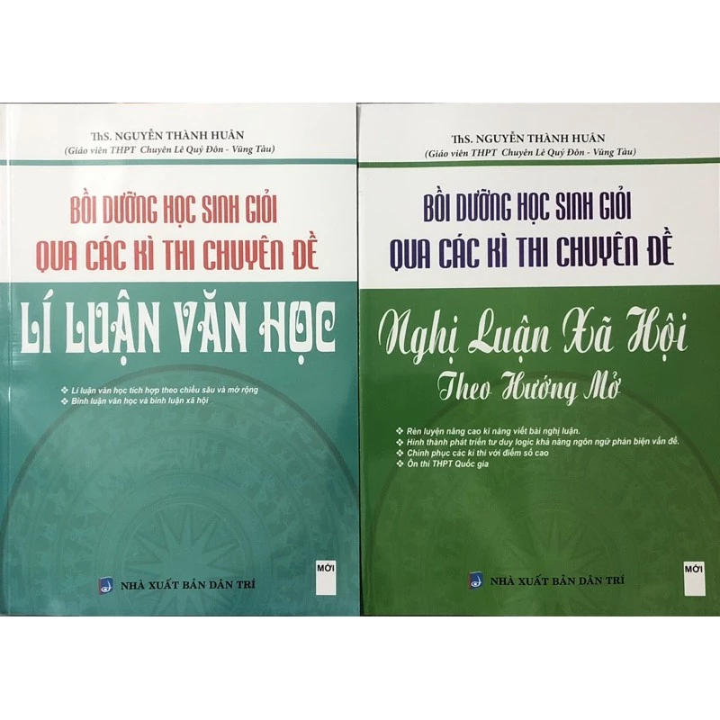 Sách - (Combo 2 cuốn) Bồi Dưỡng Học Sinh Giỏi Qua Các Kì Thi Chuyên Đề Lí Luận Văn Học - Nghị Luận Xã Hội Theo Hướng Mở