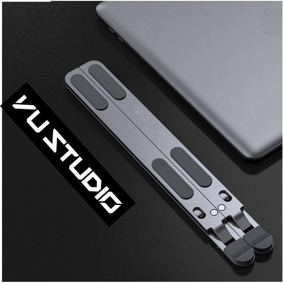 Giá đỡ laptop stand, nhôm cao cấp mỏng nhẹ kèm túi nỉ cho máy tính bảng iPad, Macbook P11 Vu Studio