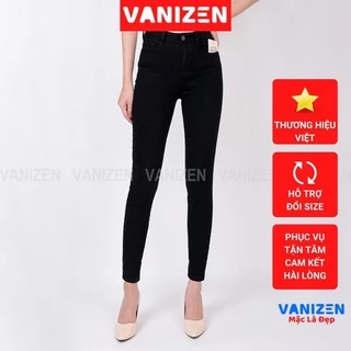 Quần Jean Đen Nữ Lưng Cao Skinny VANIZEN Shop mã 051