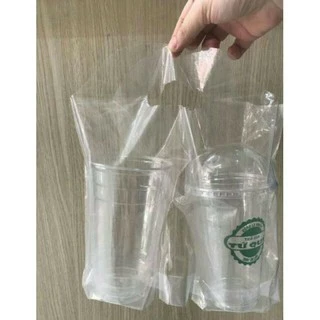 1kg Túi Đựng 1 Ly Trà Sữa Túi Đựng 2 Ly Trà Sữa Có Vách Ngăn