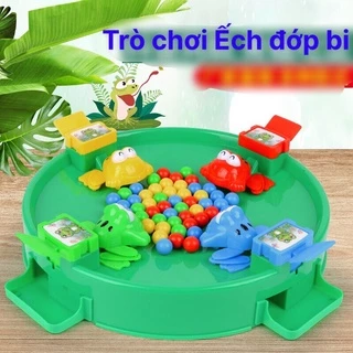 Đồ chơi trẻ em ếch ăn kẹo (bộ ếch nhiều bi) cho cả gia đình 4 người chơi - Đồ chơi tương tác trẻ em - Thư Viện Đồ Chơi