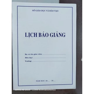 Lịch báo giảng