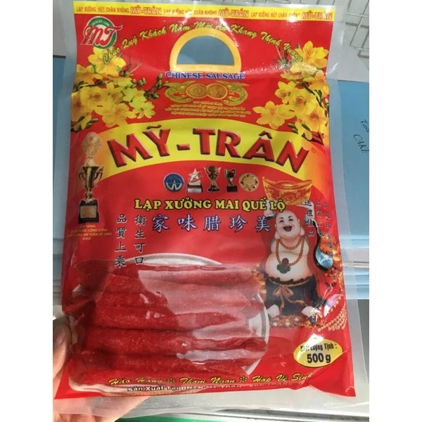 Lạp xưởng mai quế lộ Mỹ Trân 500gr