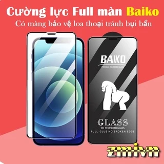 Cường lực Baiko Full màn iPhone 6 7 8 6plus 7plus 8plus X XS Xr Xs max 11 pro max 12pro max 13 pro max