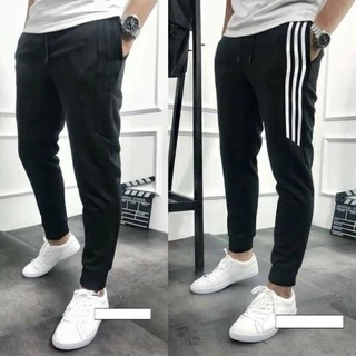 Quần jogger thể thao bo gấu unisex phong cách ulzzang ,Quần 3 Sọc nam Hot Trend 2022