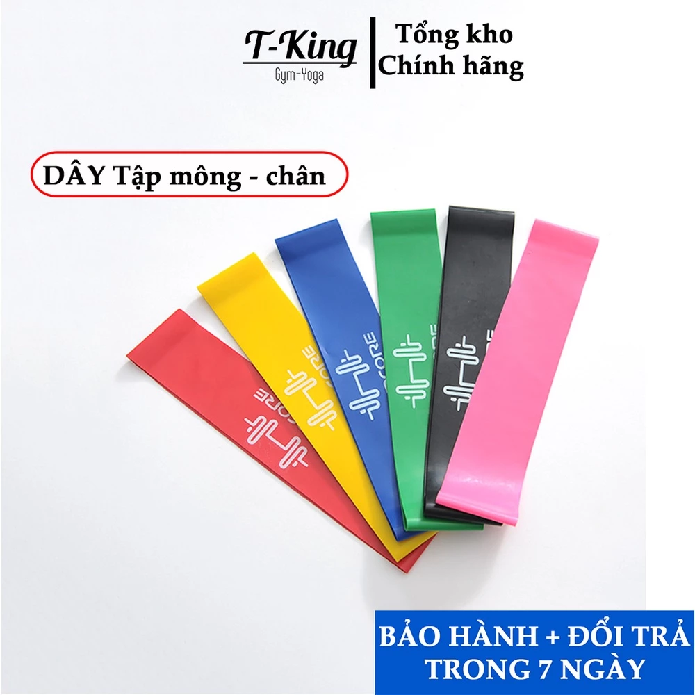 Combo 6 dây đàn hồi kháng lực miniband chuyên tập mông