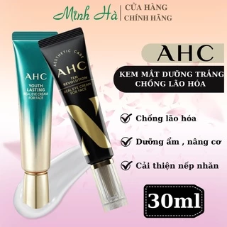 Kem mắt AHC Youth Lasting Real Eye Cream 30ml dưỡng trắng và giảm vết nhăn