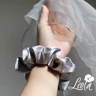 Dây buộc tóc vải lụa satin thiết kế LIOLA