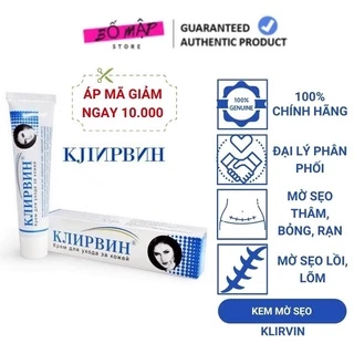 Kem mờ sẹo KLIRVIN, mờ thâm, sẹo lồi, sẹo lõm, sẹo do mụn 25g