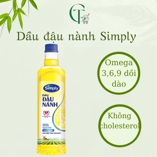 Dầu ăn Simply đậu nành 1L (date mới nhất)