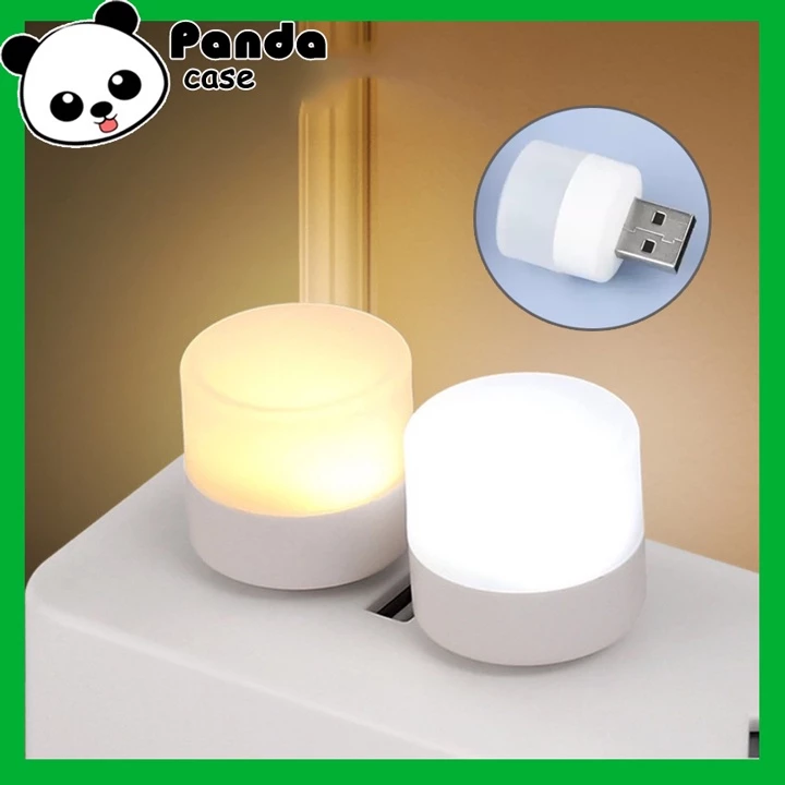 Đèn LED mini chân sạc USB 5V, 1W làm đèn ngủ, đọc sách, trang trí siêu tiện dụng - Panda Case