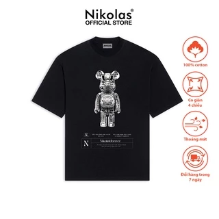 Áo thun Unisex Nikolas 100% Cotton BE@RBRICK