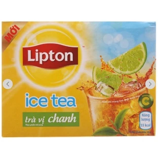 Trà chanh Lipton Ice tea vị chanh/xoài hộp 224g (16 gói x 14g)